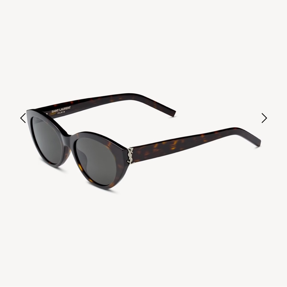 Saint Laurent Tortoise Shell Cat-Eye Sunglasses